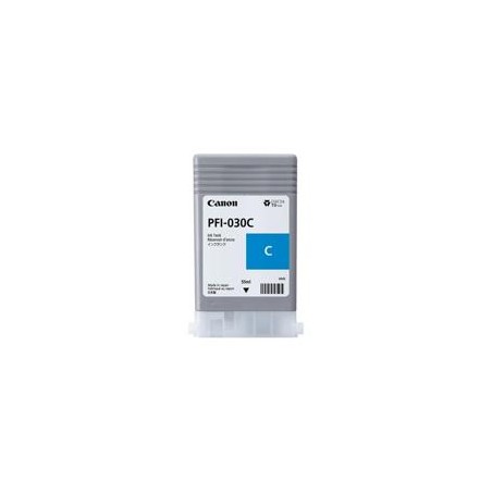 TANQUE DE TINTA CANON PFI-030 C CYAN,COMPATIBLE: TA-20,TA-30,CAPACIDAD 55 ML