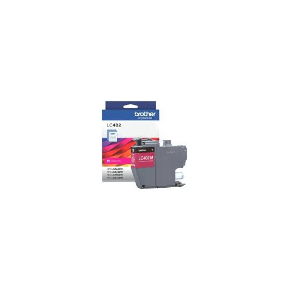 CARTUCHO BROTHER LC402M MAGENTA, RENDIMIENTO 550 PAGINAS