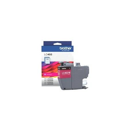 CARTUCHO BROTHER LC402M MAGENTA, RENDIMIENTO 550 PAGINAS