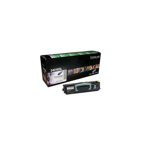 TONER LEXMARK 24018SL NEGRO, ESTANDAR 2500 PAGINAS, PARA E230, E232, E234, E240, E330, E340, E332, E342