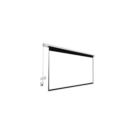 PANTALLA PROYECCION ELECTRICA MULTIMEDIA SCREEN MSE-246, 137 PULGADAS DIAGONAL, MEDIDA 246 CM X 246 CM, FORMATO 1:1, COLOR BLA