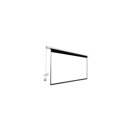 PANTALLA PROYECCION ELECTRICA MULTIMEDIA SCREEN MSE-216, 120 PULGADAS DIAGONAL, MEDIDA 216 CM X 216 CM, FORMATO 1:1, COLOR BLA