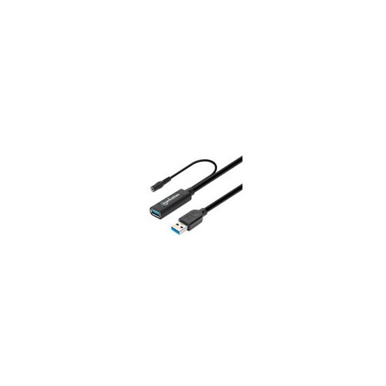 CABLE USB EXTENSION, MANHATTAN,153768,V3.2 EXT. ACTIVA  15.0M NEGRO