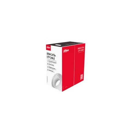 BOBINA/ DAHUA/ PFM920I-5EUN/ CABLE UTP BLANCO 100 COBRE/ CATEGORIA 5E/ 305 METROS/ CPR ECA/ VIDEO Y REDES/ COMPATIBLE CON ALIM