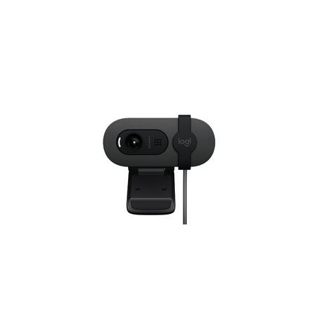 WEBCAM LOGITECH BRIO 100 GRAFIITO FHD 1080 A 30 FPS 58Â° RIGHTLIGHT 2, MICROFONO USB-A WIN/  MAC / CHROME