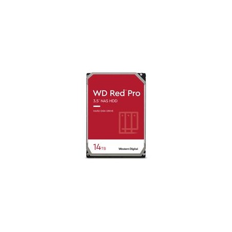 DISCO DURO INTERNO WD RED PRO 14TB 3.5 ESCRITORIO SATA3 6GB/S 512MB 7200RPM 24X7 HOTPLUG NAS 1-24 BAHIAS WD142KFGX