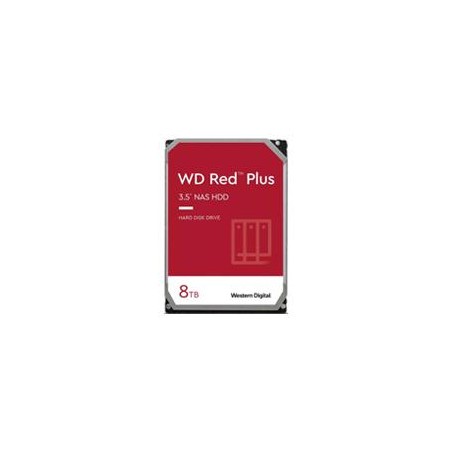 DISCO DURO INTERNO WD RED PLUS 8TB 3.5 ESCRITORIO SATA3 6GB/S 256MB 5640RPM 24X7 HOTPLUG NAS 1-8 BAHIAS WD80EFPX