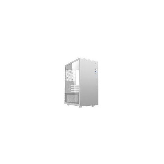 GABINETE ACTECK NEUSS PRO GI717 / MINI TORRE / MICRO ATX, ITX / PANEL CRISTAL TEMPLADO, METAL / 3 AYOS DE GARANTIA / BLANCO 