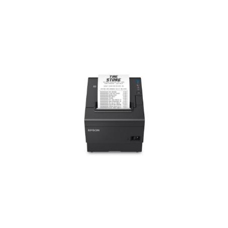 MINIPRINTER EPSON TM-T88VII, TERMICA, 80 MM O 58 MM, ETHERNET, PARALELO, USB RECIBO /AUTOCORTADOR, NEGRA