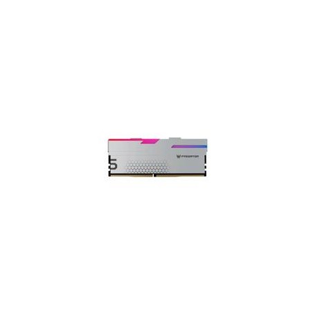 MEMORIA RAM PREDATOR HERMES UDIMM DDR5 32GB 2X16GB 6800 MT/S CL32 COLOR BLANCO RGB GAMING BL.9BWWR.399