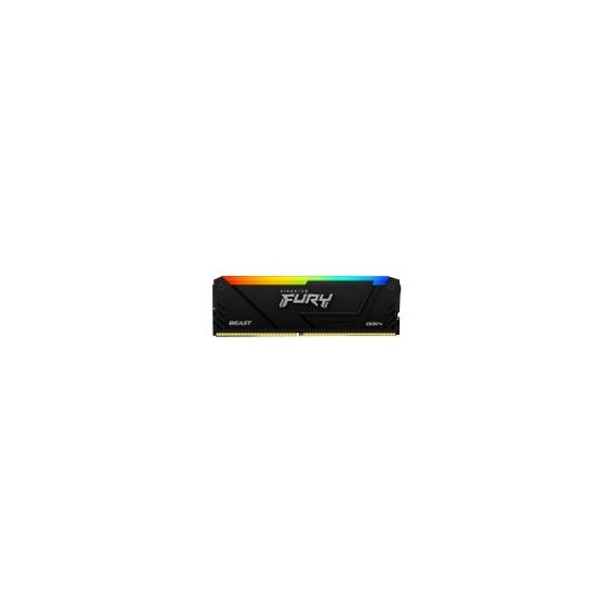 MEMORIA RAM KINGSTON FURY BEAST DDR4 BLACK 16GB 3200MHZ CL16 RGB (KF432C16BB2A/16)