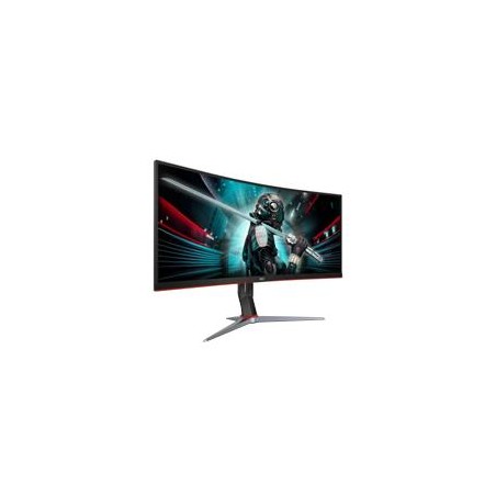 MONITOR AOC GAMER CURVO 23.6 / NEGRO - ROJO / PANEL VA / HDMI VGA DISPLAYPORT / ASPECTO 16:9 / TR 1 MS / AMD FREE SYNC / 165 H