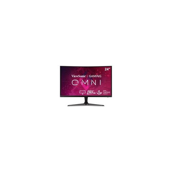 MONITOR LED VIEWSONIC GAMER 24 PULGADAS / FULL HD 1920X1080P / HDMI / DISPLAY PORT/ FREESYNC / CURVO 1500R / 165 HZ / 1 MS /BO