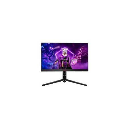 MONITOR GAMER  AOC 25 / PANEL IPS / 240 - 260 HZ / T.D.R. 1 MS / AMD FREE SYNC / COLOR NEGRO Y ROJO / HDMI / VGA / DISPLAYPORT