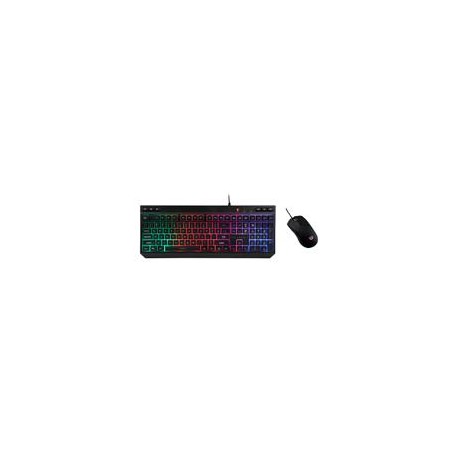 KIT TECLADO Y MOUSE BALAM RUSH SQUAD MASTER PLUS KTM555 / MULTIMEDIA / ERGONOMICO / CABLE 1.5 M / ILUMINACION ARCOIRIS / MEMBR