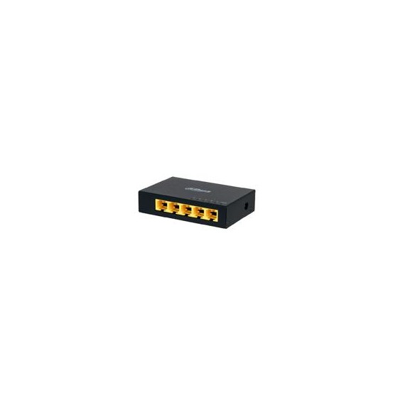 SWITCH/ DAHUA/ PFS3005-5GT- GIGABIT DE 5 PUERTOS NO ADMINISTRABLE/ CAPA 2/ 10/100/1000 BASE-T/ CARCASA METALICA/ SWITCHING 10G