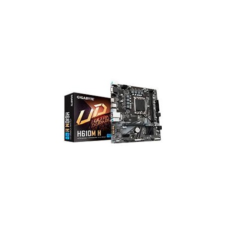 MB GIGABYTE H610M H S-1700 12VA 13VA 14VA GEN / 2X DDR5 5600 / VGA / HDMI / PCIE 4.0 / USB 3.2 / MICRO ATX / GAMA BAJA