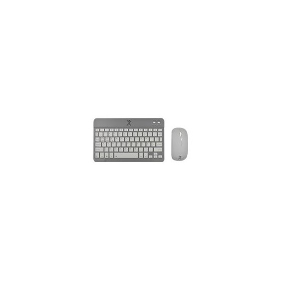 KIT TECLADO Y MOUSE INALAMBRICO BLUETOOTH RECARGABLE ERGONOMICO COMPACTO PERFECT CHOICE GENOVA - NEGRO//SUSTITUYE A KB-1013/PC