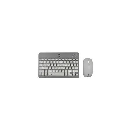 KIT TECLADO Y MOUSE INALAMBRICO BLUETOOTH RECARGABLE ERGONOMICO COMPACTO PERFECT CHOICE GENOVA - NEGRO//SUSTITUYE A KB-1013/PC