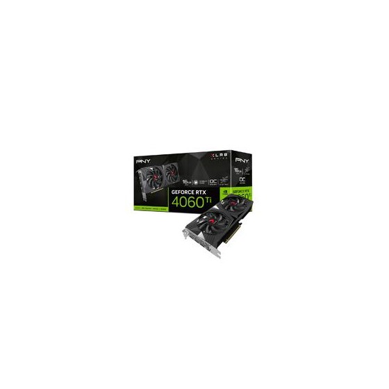 TARJETA DE VIDEO PNY GEFORCE RTX 4060 TI VERTO DUAL FAN OC XLR8/ 16GB GDDR6 / DP 1.4A / HDMI 2.1 / PCIE 4.0 X16 / GAMA ALTA / 