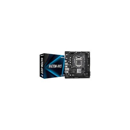 MB ASROCK H470M 10 VA GEN /SOCKET 1200/DDR4 2933 MHZ 64GB/1 PCIE 3.0 X16 1 PCIE 3.0 X1/1 HDMI 1D-SUB/AUDIO 7.1 CANALES HD/4 SA