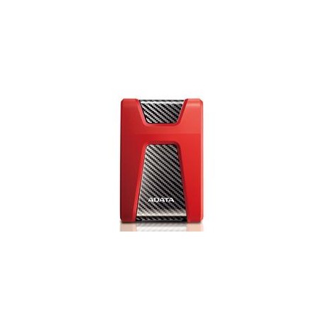 DISCO DURO EXTERNO ADATA HD650 2TB PORTATIL 2.5 USB 3.2 WINDOWS MAC LINUX CONTRAGOLPES COLOR ROJO (AHD650-2TU31-CRD)