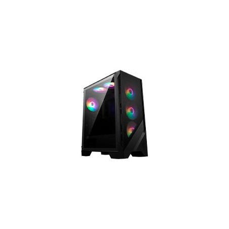 GABINETE GAMING MSI MAG FORGE 120A AIRFLOW/ MEDIA TORRE / ATX/MICRO ATX/MINI ITX/ NEGRO/ SIN FUENTE/PC/GAMER