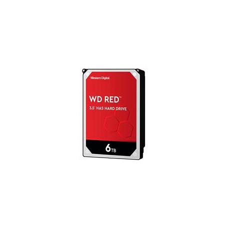 DISCO DURO INTERNO WD RED 6TB 3.5 ESCRITORIO SATA3 6GB/S 256MB 5400RPM 24X7 HOTPLUG NAS 1-8 BAHIAS (WD60EFAX)