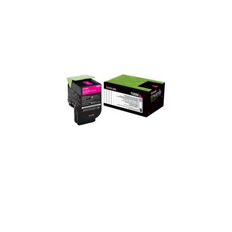 TONER LEXMARK 70C80M0 MAGENTA, RENDIMIENTO ESTANDAR 1000 PAGINAS, PARA CS310DN. CS510DE