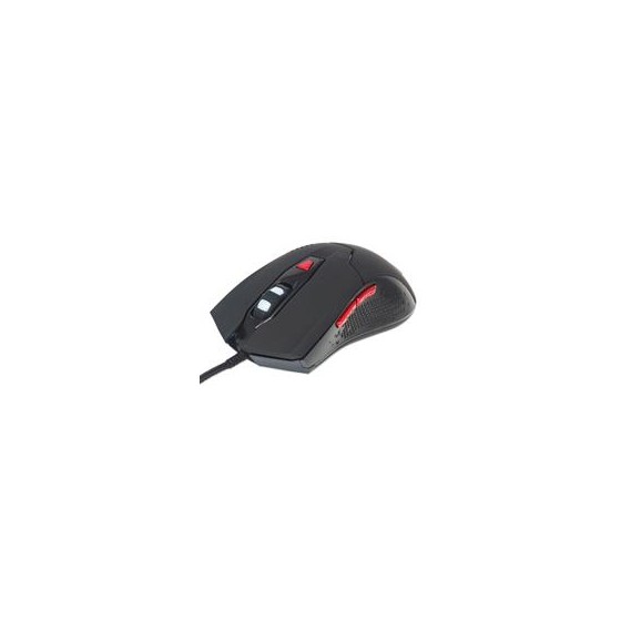 MOUSE OPTICO GAMING,MANHATTAN,176071, USB 6 BOTONES NEGRO C/LUZ