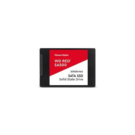 UNIDAD DE ESTADO SOLIDO SSD INTERNO WD RED SA500 500GB 2.5 SATA3 6GB/S LECT.560MBS ESCRIT 530MBS 7MM NAS WDS500G1R0A