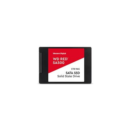 UNIDAD DE ESTADO SOLIDO SSD INTERNO WD RED SA500 1TB 2.5 SATA3 6GB/S LECT.560MBS ESCRIT 530MBS 7MM NAS WDS100T1R0A