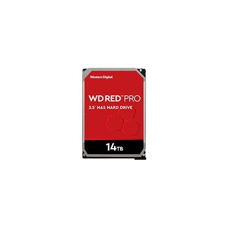 DISCO DURO INTERNO WD RED PRO 14TB 3.5 ESCRITORIO SATA3 6GB/S 512MB 7200RPM 24X7 HOTPLUG NAS 1-24 BAHIAS