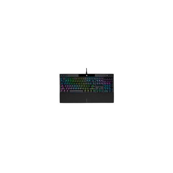 TECLADO CORSAIR K70 RGB PRO/YPTICO-MECYNICO/LED RGB RETROILUMINADO/CORSAIR OPX/NEGRO/TECLAS PBT NEGRAS/INGLES (CH-910941A-