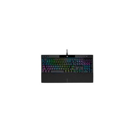 TECLADO CORSAIR K70 RGB PRO/YPTICO-MECYNICO/LED RGB RETROILUMINADO/CORSAIR OPX/NEGRO/TECLAS PBT NEGRAS/INGLES (CH-910941A-