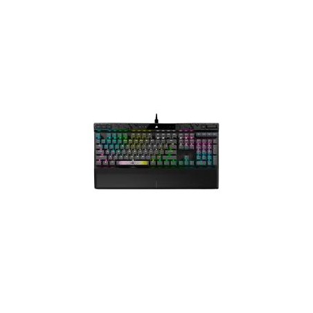 TECLADO CORSAIR K70 MAX RGB/MAGNYTICO-MECYNICO/ LED RGB RETROILUMINADO/ CORSAIR MGX /GRIS/TECLAS PBT NEGRAS/ INGLES (CH-91