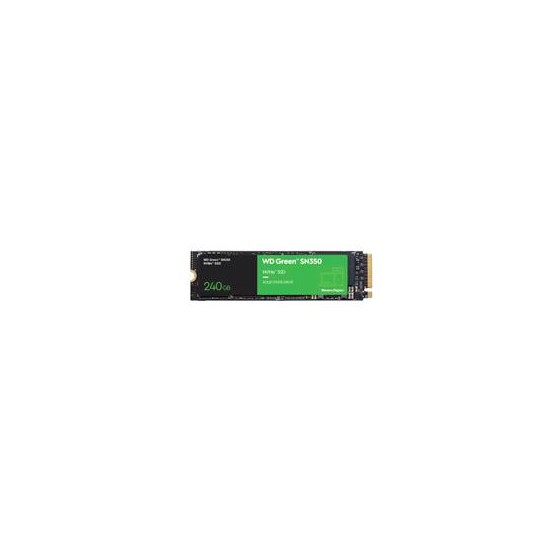 UNIDAD DE ESTADO SOLIDO SSD INTERNO WD GREEN SN350 240GB M.2 2280 NVME PCIE GEN3 LECT.2400MBS ESCRIT.900MBS PC LAPTOP MINIPC