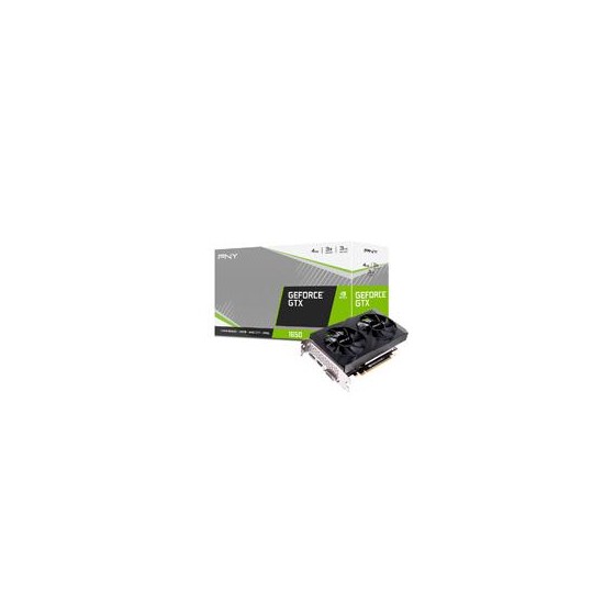 TARJETA DE VIDEO PNY NVIDIA GTX 1650 DUAL FAN/X16 3.0/GDDR6/4 GB /DP 1.4/HDMI 2.1/GAMA MEDIA/GAMER