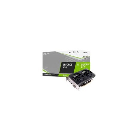 TARJETA DE VIDEO PNY NVIDIA GTX 1650 DUAL FAN/X16 3.0/GDDR6/4 GB /DP 1.4/HDMI 2.1/GAMA MEDIA/GAMER