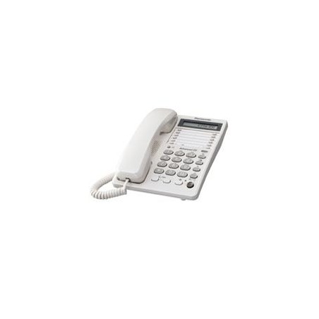 TELEFONO PANASONIC KX-TS108MEW/ ALAMBRICO UNILINEA 16 TECLAS Y LCD  ALTAVOZ BLANCO 