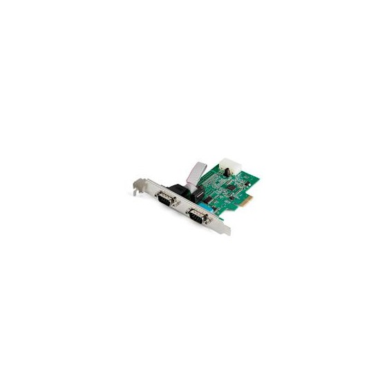 TARJETA PCI EXPRESS ADAPTADORA DE 2 PUERTOS SERIAL RS232 - TARJETA CONTROLADORA SERIAL PCIE RS232 - PCIE A DB9 UART16950 - STA