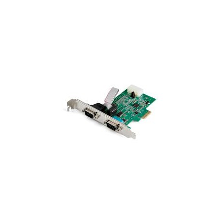 TARJETA PCI EXPRESS ADAPTADORA DE 2 PUERTOS SERIAL RS232 - TARJETA CONTROLADORA SERIAL PCIE RS232 - PCIE A DB9 UART16950 - STA