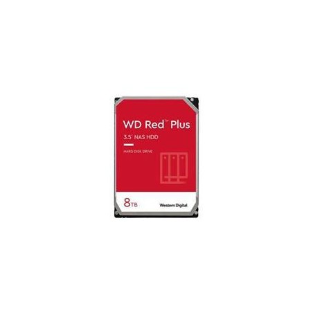 DISCO DURO INTERNO WD RED PLUS 8TB 3.5 ESCRITORIO SATA3 6GB/S 128MB 5640RPM 24X7 HOTPLUG NAS 1-8 BAHIAS WD80EFZZ