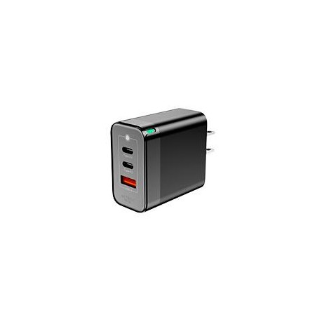 CARGADOR DE PARED ACTECK ENERGON PRIME CP65W / 65W / 2X USB-C / 1X USB A / NEGRO / AC-935579