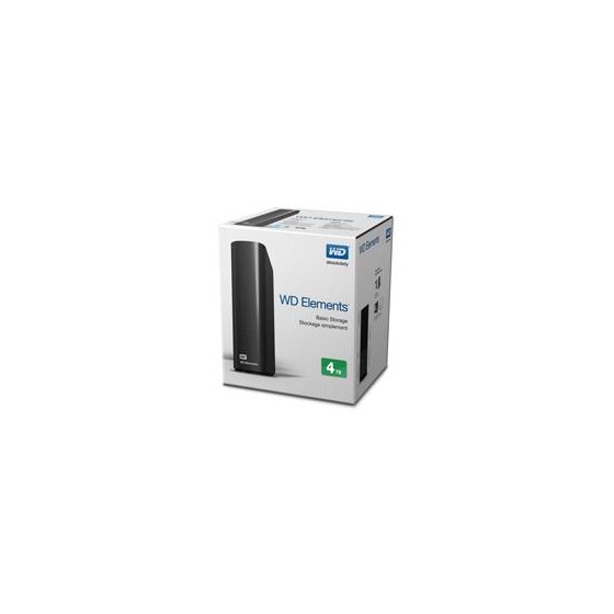 DISCO DURO EXTERNO WD ELEMENTS 4TB 3.5 ESCRITORIO USB3.0 NEGRO WINDOWS WDBWLG0040HBK-NESN