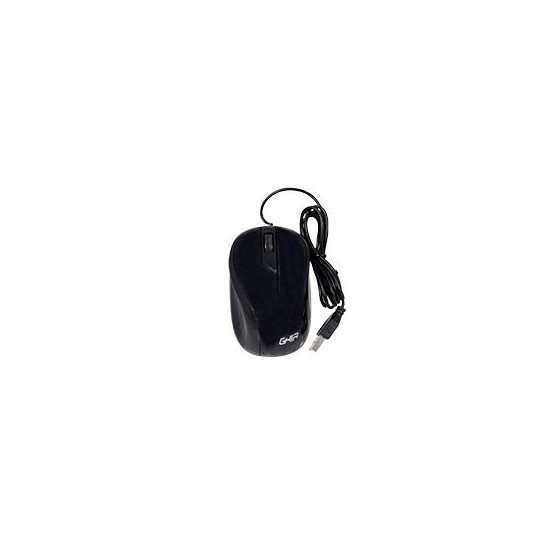 MOUSE ALAMBRICO GHIA COLOR NEGRO 1200 DPI