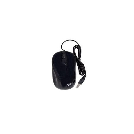 MOUSE ALAMBRICO GHIA COLOR NEGRO 1200 DPI