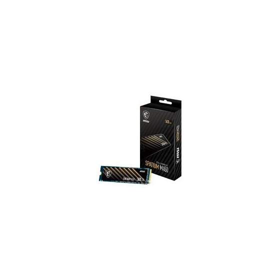 UNIDAD DE ESTADO SOLIDO SSD INTERNO MSI SPATIUM M450 500 GB M.2 2280 PCIE GEN4X4, NVME 1.4 LEC 3600 / ESC 2300 MB/S SPATIUM M4