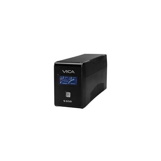 NOBREAK VICA S 650VA/360W PANT LCD 8 CONTACTOS. 4 TOMAS REG Y 4 CON RESP REG Y SUP