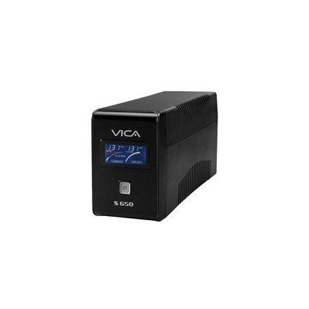 NOBREAK VICA S 650VA/360W PANT LCD 8 CONTACTOS. 4 TOMAS REG Y 4 CON RESP REG Y SUP